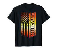 Vintage 1996 American Flag 30th Birthday Gifts 30 Years Old T-Shirt