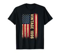 Vintage 1996 Funny 30th Birthday American Flag 30 Years Old T-Shirt