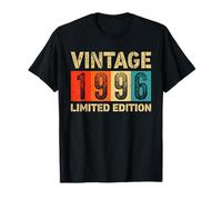 Vintage 1996 Limited Edition Made Or Born In 1996 Birthday T-Shirt