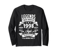 Vintage 1998 27 Year Old Gifts For Men Women 27th Birthday Long Sleeve T-Shirt