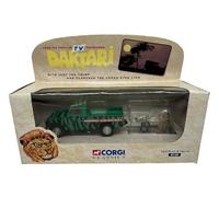 Vintage 1998 Corgis Classic's Daktari Die Cast Model Wameru Sub District Lands Rover with Clarence and Judy Hand Painted White Metal Figures - Factory Sealed Shop Stock Room Find