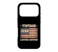 Vintage 1998 Limited Edition American Flag 28th Birthday USA Case for iPhone 17 Pro