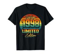 Vintage 1998 Limited Edition Retro Distressed 28th Birthday T-Shirt
