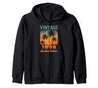 Vintage 1999 Limited Edition Retro Palm 26 Year Old Birthday Zip Hoodie