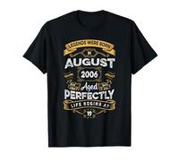 Vintage 19th Birthday Legends Were Born In August 2006 T-Shirt