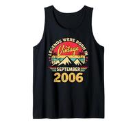 Vintage 19th Birthday Legends Were Born In September 2006 Tank Top