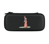 Vintage 19th Century Golfing Woman Carrying Case Compatible with Switch Hard Travel Storage Bag with 15 Game Card Slots