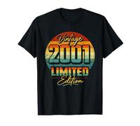 Vintage 2001 Limited Edition Retro Distressed 25th Birthday T-Shirt