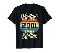 Vintage 2001 Limited Edition Retro Distressed 25th Birthday T-Shirt