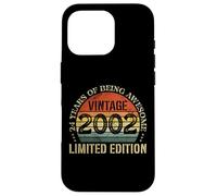 Vintage 2002 Limited Edition 24th Birthday 24 Years Old Case for iPhone 16 Pro