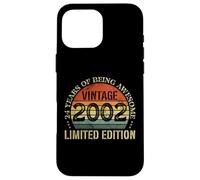 Vintage 2002 Limited Edition 24th Birthday 24 Years Old Case for iPhone 16 Pro Max