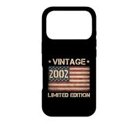 Vintage 2002 Limited Edition American Flag 24th Birthday USA Case for iPhone 17 Pro