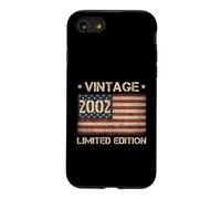 Vintage 2002 Limited Edition American Flag 24th Birthday USA Case for iPhone SE (2020) / 7/8