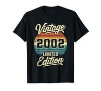 Vintage 2002 Limited Edition Retro Distressed 24th Birthday T-Shirt