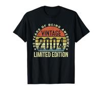 Vintage 2004 Limited Edition 22 Year Old Gifts 22nd Birthday T-Shirt