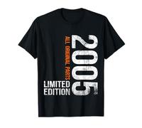 Vintage 2005 20th Birthday Gifts Men Women 20 Years Old T-Shirt