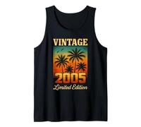 Vintage 2005 Limited Edition 20 Year Old Birthday Retro Palm Tank Top