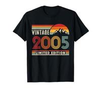 Vintage 2005 Limited Edition Retro 21st Birthday 21 Yrs Old T-Shirt