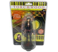 Vintage 2006 Dr Who Spin Off - Torchwood Gwen Cooper Highly Detailed Poseable Action Figure With Detachable Display Plinth - Factory Sealed Shop Stock Room Find