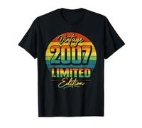 Vintage 2007 Limited Edition Retro Distressed 19th Birthday T-Shirt