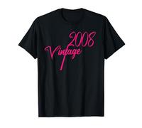 Vintage 2008 Girl Pink 16th Glamorous Birthday T-Shirt