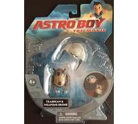 Vintage 2009 Astros Boy The Movie - Trashcan And Weapons Drone - Twin Pack Action Figure Set - Factory Sealed Shop Stock Room Find