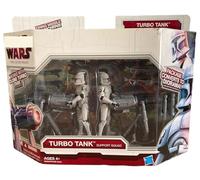 Vintage 2009 Star The Clone Wars Turbo Tank Support Squad - Twin Action Figure Pack With Two Missile Launchers Factory Sealed Shop Stock Room Find