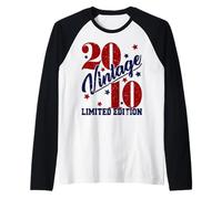Vintage 2010 Limited Edition 15th B-Day Mens Womens Present Raglan Baseball Tee
