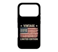 Vintage 2012 American Flag 14 Years Old Birthday Patriotic Case for iPhone 17 Pro