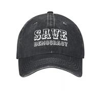 Vintage 2024 Save Democracy Baseball Cap for Men Women Distressed Washed Sun Cap Plitical Justice Outdoor Summer Adjustable Hats Winter Warmth Multicoloured