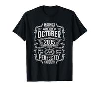 Vintage 20th Birthday Legends were Born in October 2005 T-Shirt