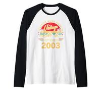 Vintage 22nd Birthday Legends Were Born In September 2003 Raglan Baseball Tee