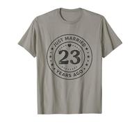 Vintage 23rd Wedding Anniversary Just Married 23 Years Ago T-Shirt