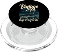VINTAGE 24H DANGER IS PART OF THE DEAL 60s motorsport fan PopSockets PopGrip for MagSafe