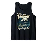 VINTAGE 24H DANGER IS PART OF THE DEAL 60s motorsport fan Tank Top