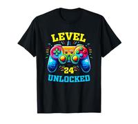Vintage 24th Birthday Gamer 24 Year Old Gifts 24th Birthday T-Shirt