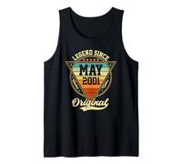 Vintage 25th Birthday Legend Since May 2001 Tank Top