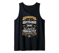 Vintage 25th Birthday Legends Were Born In September 2000 Tank Top