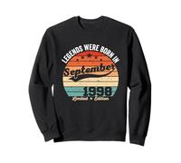 Vintage 27th Birthday Legends Were Born In September 1998 Sweatshirt