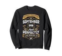 Vintage 27th Birthday Legends Were Born In September 1998 Sweatshirt