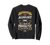Vintage 31st Birthday Legends Were Born In August 1994 Sweatshirt
