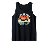 Vintage 35th Birthday Legends were Born in November 1990 Tank Top