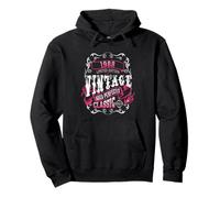 Vintage 37 Birthday Decoration Men Women 37yr 1988 37th Bday Pullover Hoodie