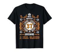 Vintage 37th Birthday Gifts for Men, 37 Years Old T-Shirt