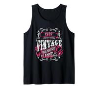Vintage 38 Birthday Decoration Men Women 38yr 1987 38th Bday Tank Top