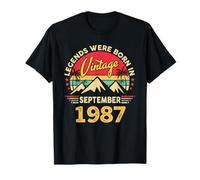 Vintage 38th Birthday Legends Were Born In September 1987 T-Shirt