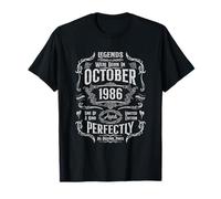 Vintage 39th Birthday Legends were Born in October 1986 T-Shirt