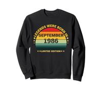 Vintage 39th Birthday Legends Were Born In September 1986 Sweatshirt
