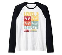 Vintage 3rd Wedding Anniversary - Funny Level 3 Complete Raglan Baseball Tee