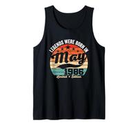 Vintage 40th Birthday Legends were Born in April 1986 Tank Top
